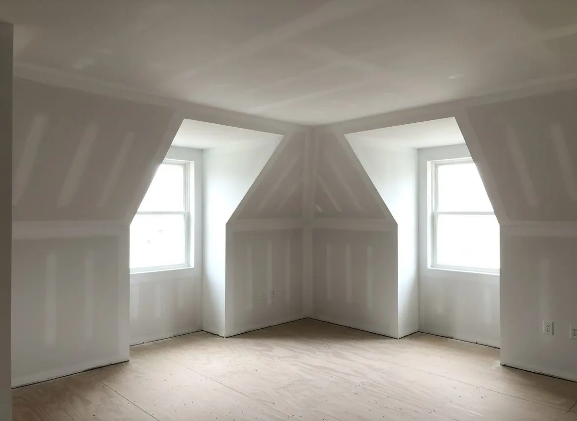 Attic turned into two bedrooms in Bloomfield